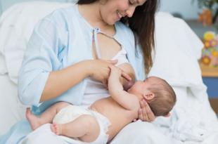 Duration of feeding a newborn with breast milk