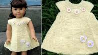 Красивые идеи, как создать вязаную одежду для кукол, схемы с описанием Вязание для пупса 43 см с описанием